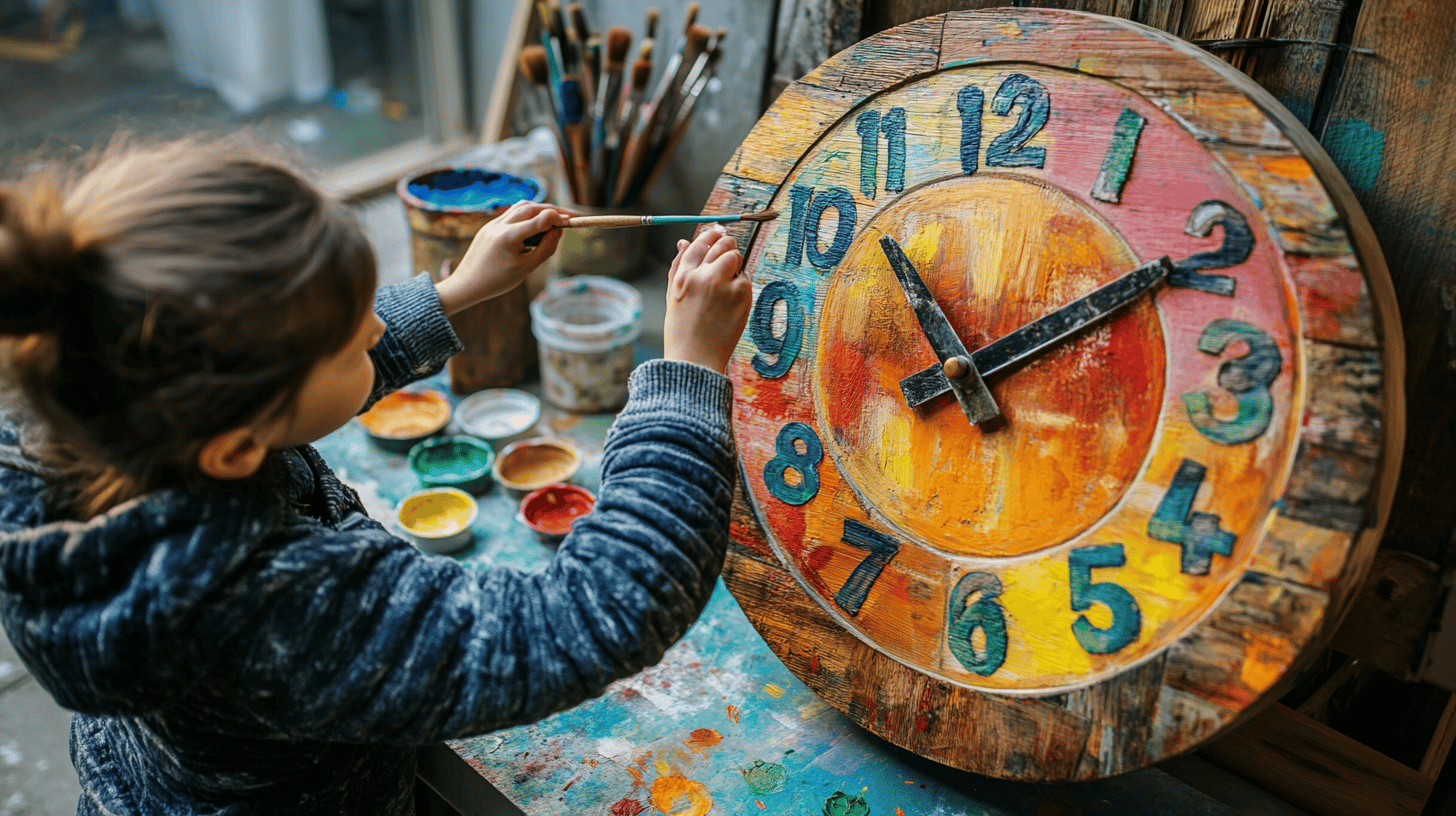 Adding numbers to the clock face