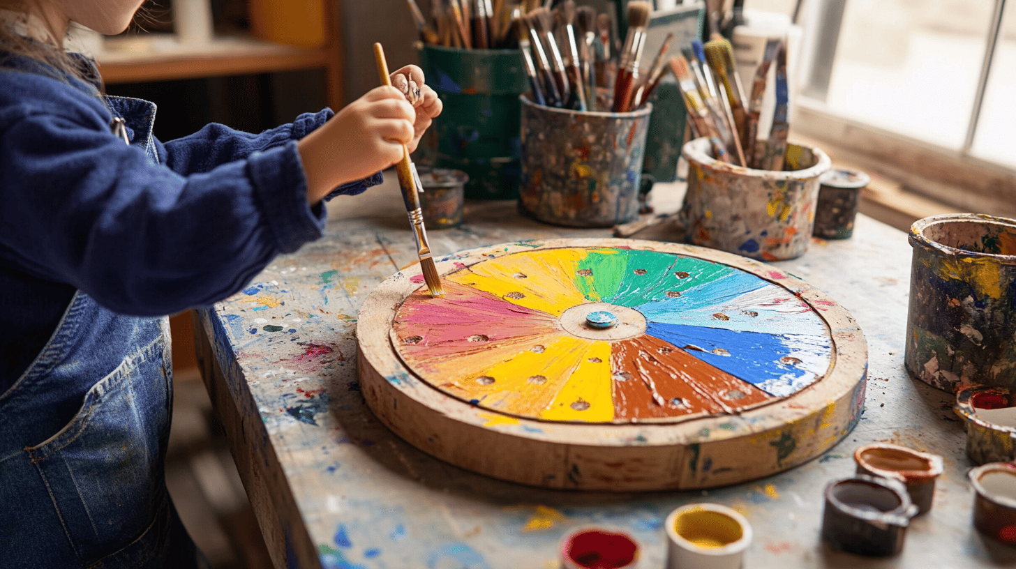 Painting the clock face