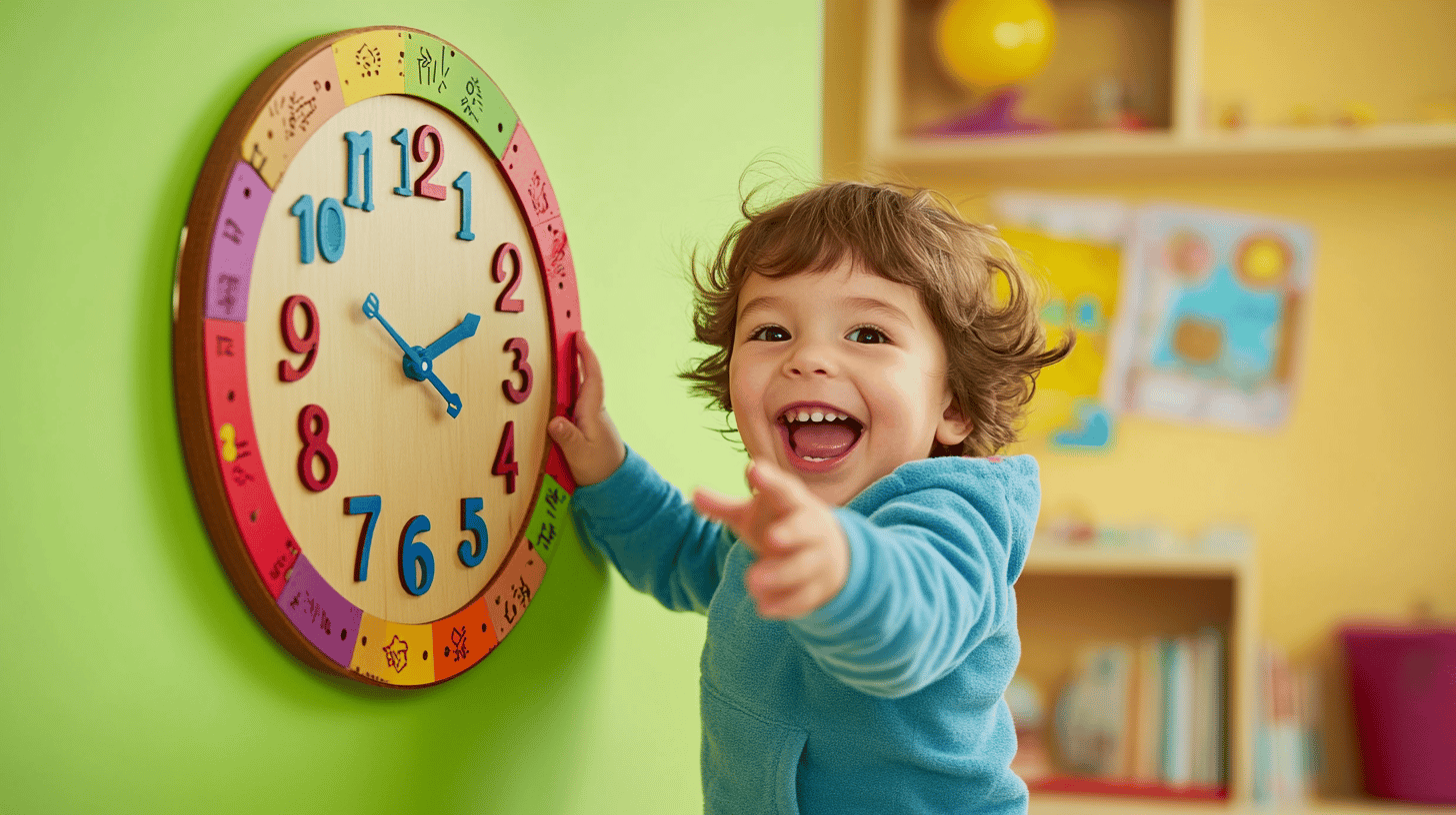 The completed wooden clock