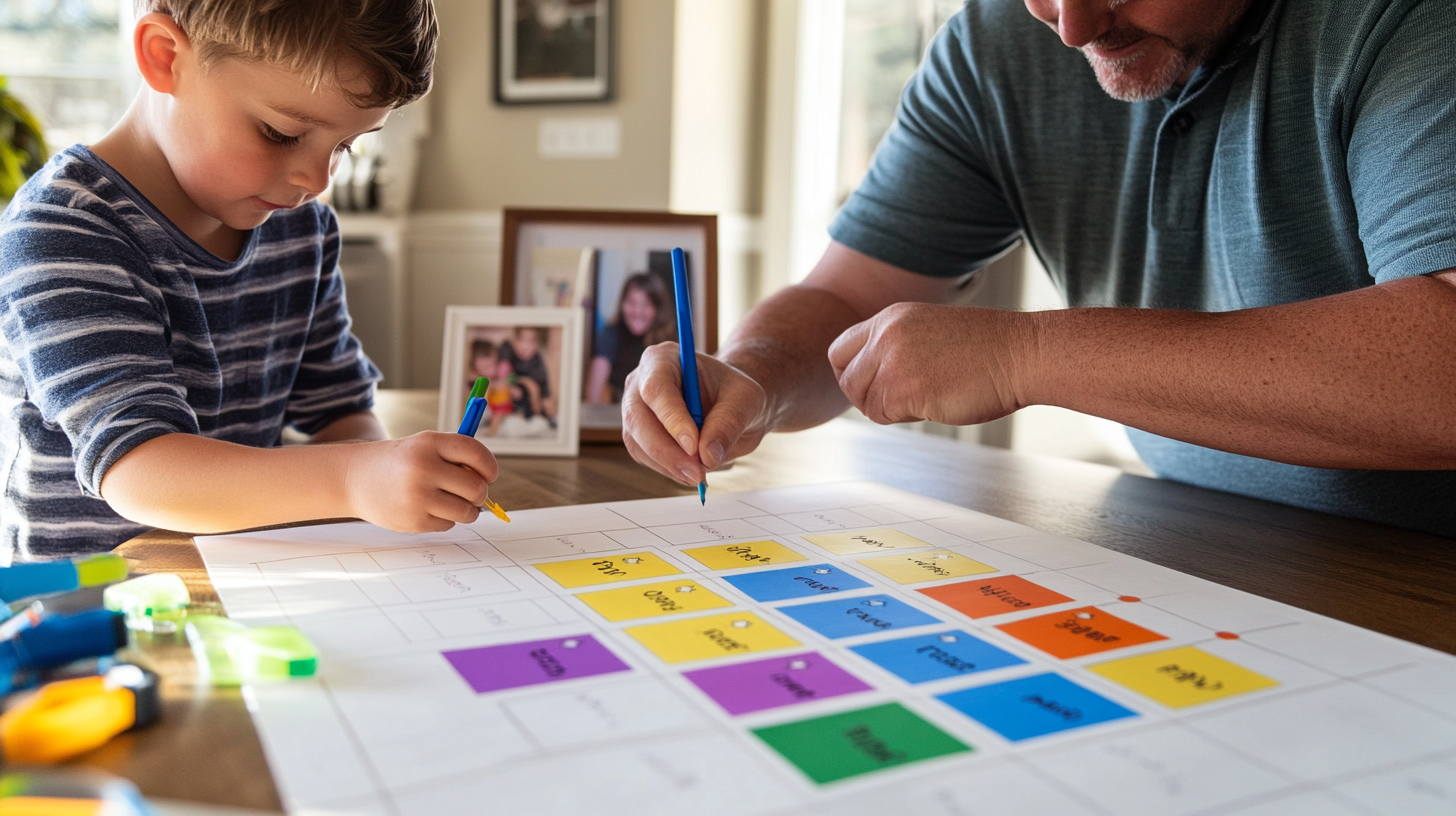 Adding chore labels to the chart