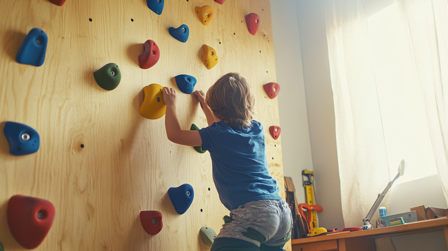 DIY Climbing Wall for Kids