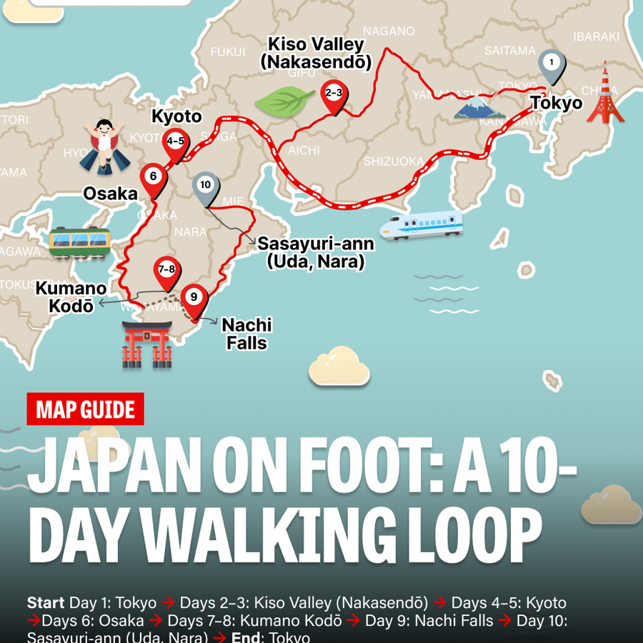 Hiking Across Japan: 10 Days, 3 Hikes, 1000 Years of History — 1