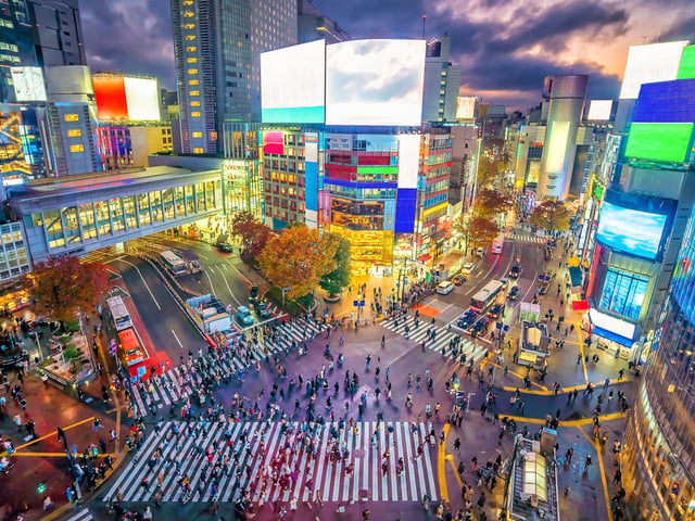 Gatnamótin í Shibuya - Dagur 1