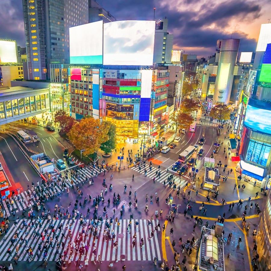 Gatnamótin í Shibuya - Dagur 1