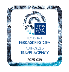 Travel agency license issued by the Icelandic Tourist Board, license no. 2025-039