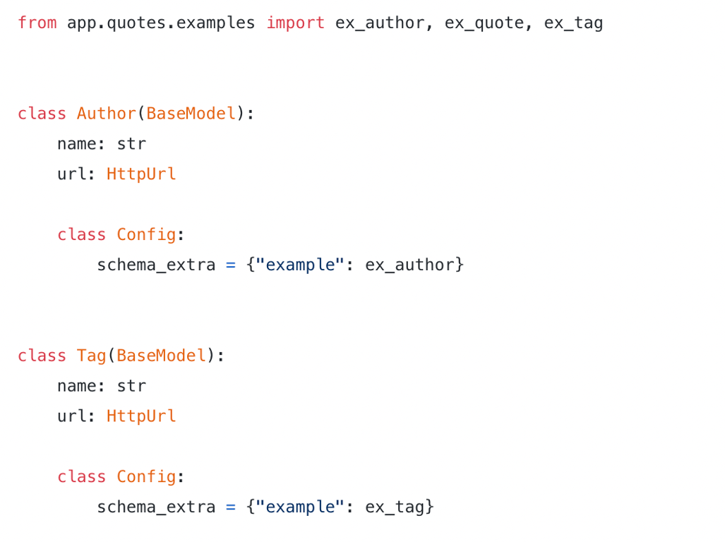 External examples