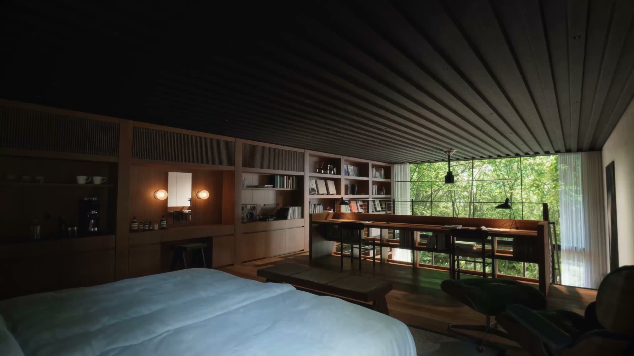 The bedroom