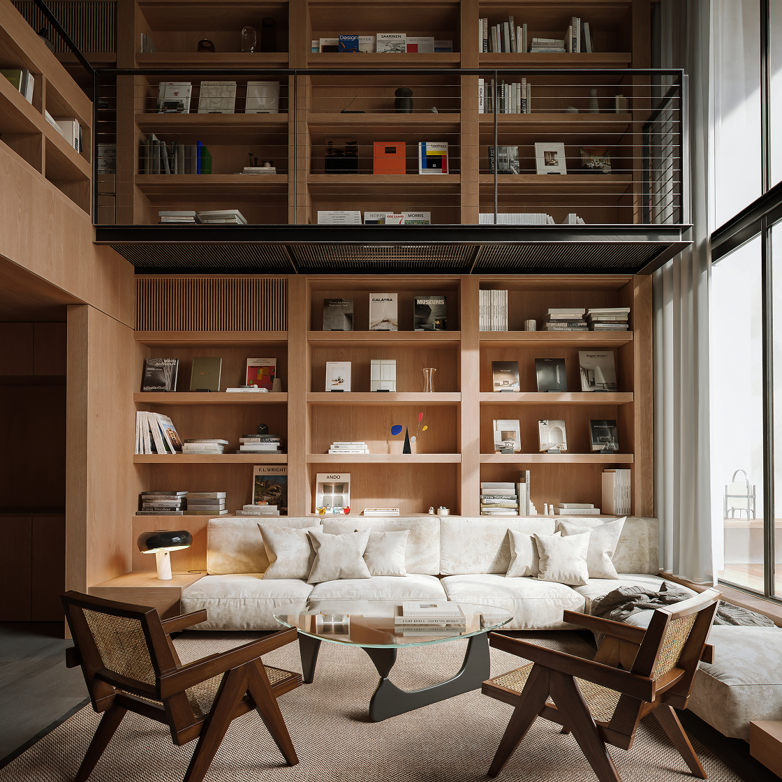 Style 1: Library Wall