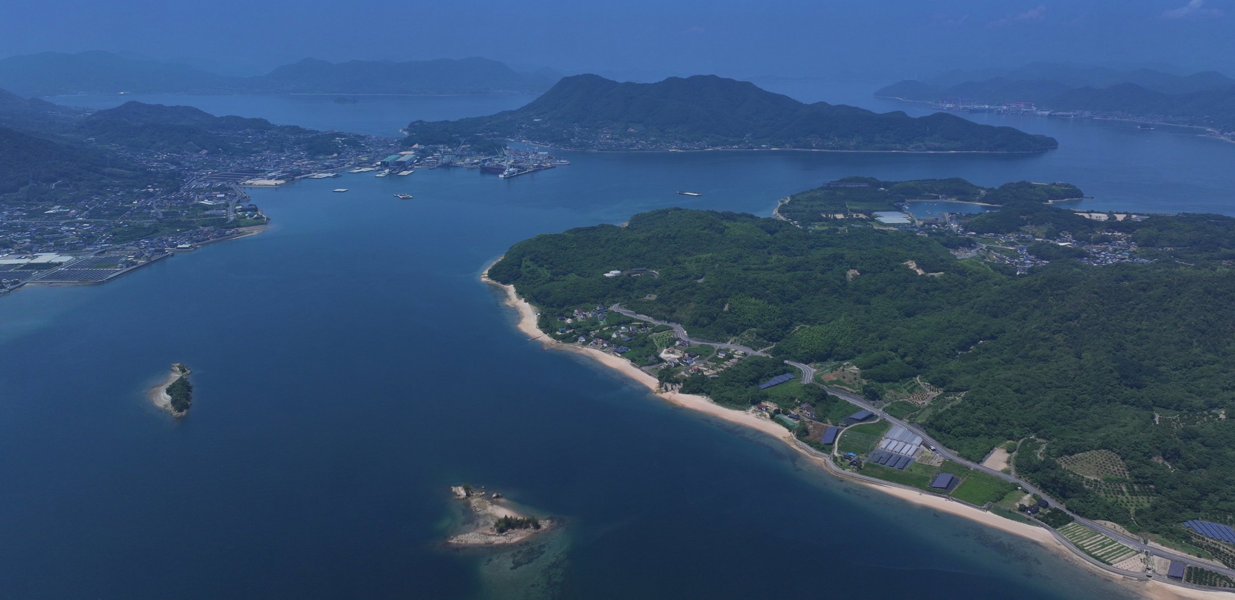 瀬戸内海の空撮
