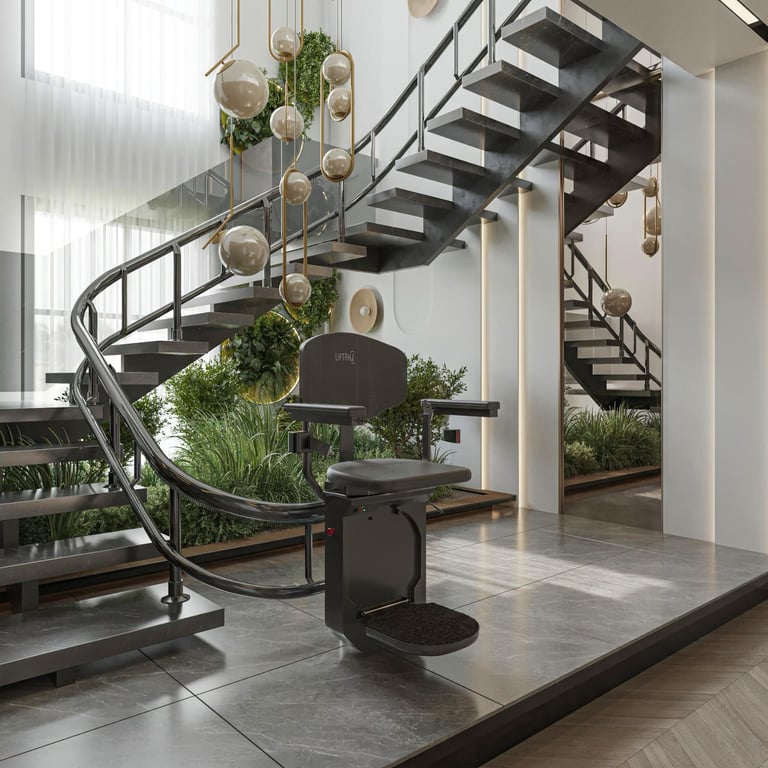 Spiral Staircase Chair Lift