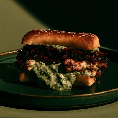 Panino di pollo alla brace