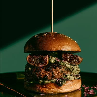 Burger di manzo e fichi