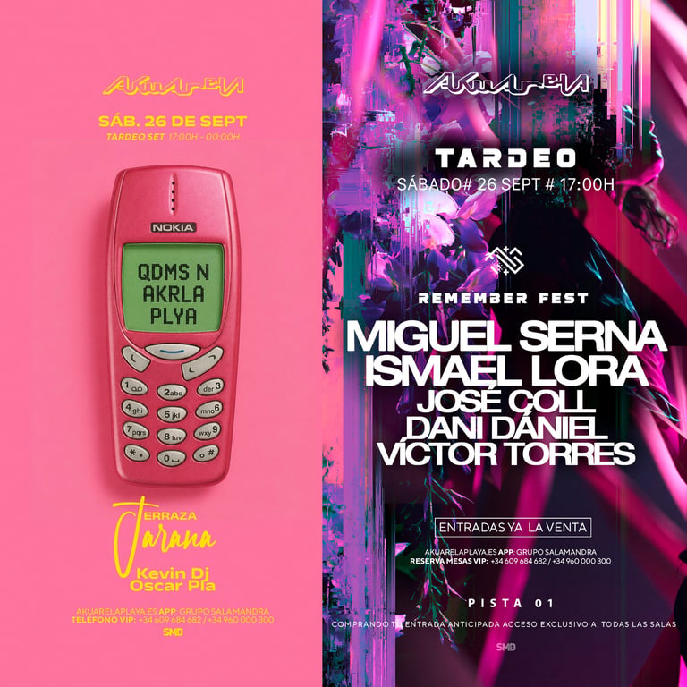 SABADO 26 TARDEO 80’S 90’S Y 2 MIL