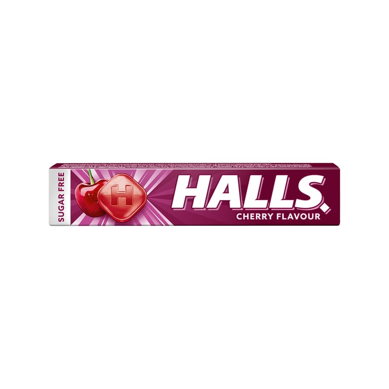 Halls Cherry Candies Sugar Free 32g