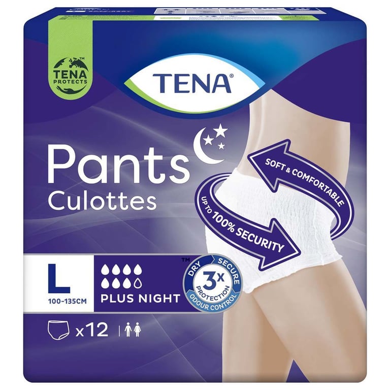 Tena Pants Night Plus Large 12pcs
