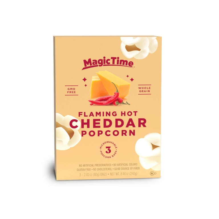 Magic Time Flaming Hot Cheddar Popcorn