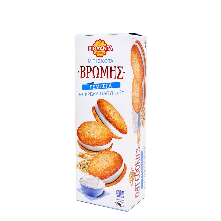Βιολάντα Violanta Filled Oat Cookies with Yogurt 180g