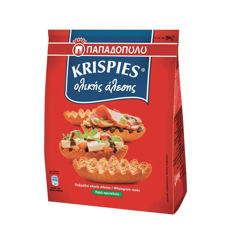 Παπαδοπούλου Wholemeal Krispies 200gr
