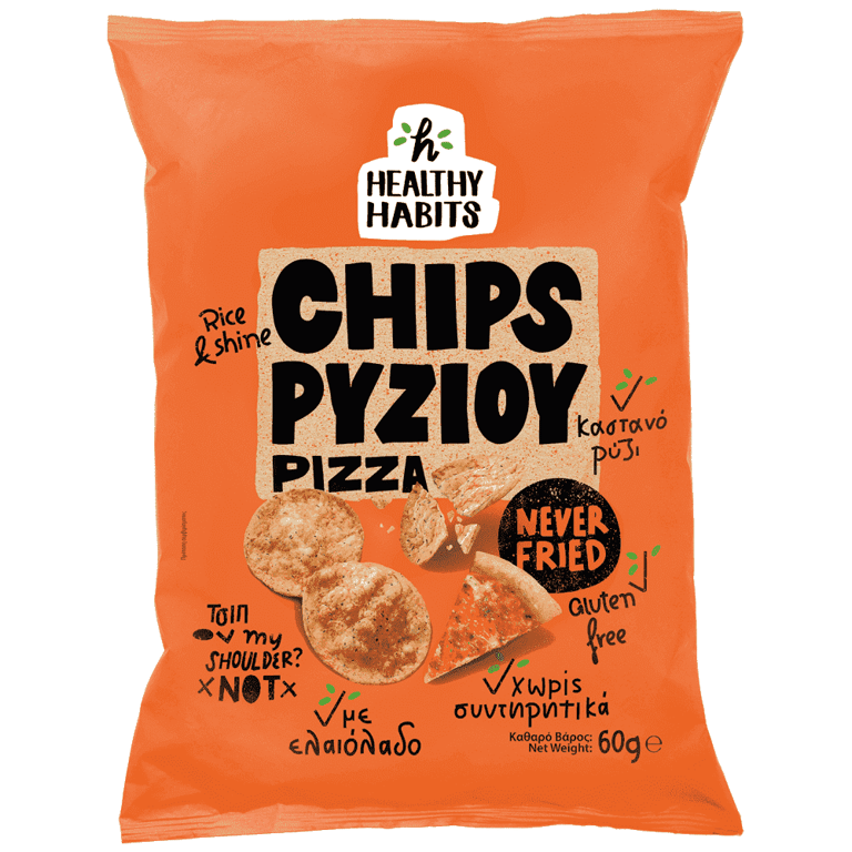 Healthy Habits 60g Rice Chips Pizza