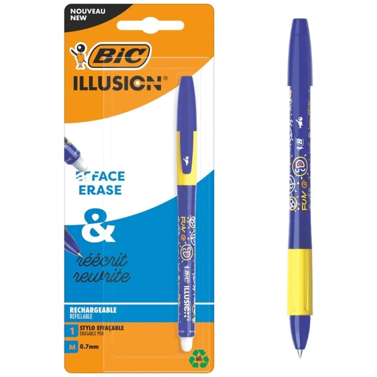 BIC Illusion Gel Pen Blue