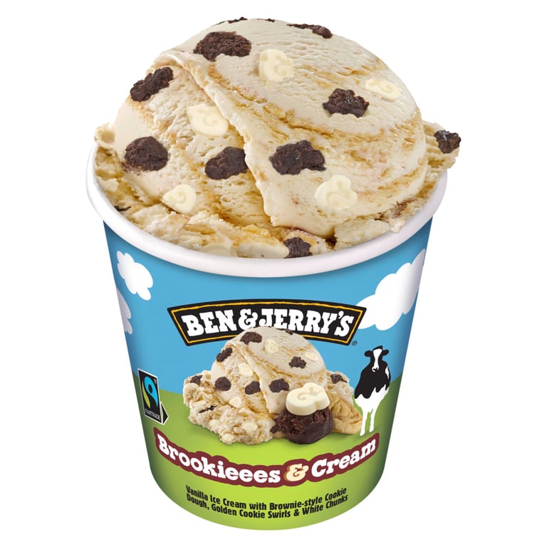 Ben & Jerry's Brookies & Cream Ice Cream 465ml