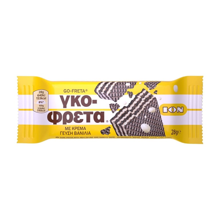 ΙΟΝ Wafer with Vanilla Cream 28g