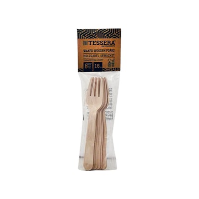 Tessera Wooden Fork 16cm 8 Pieces