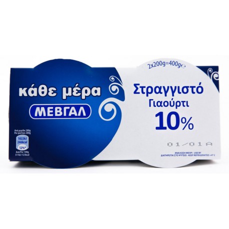 Μεβγαλ Every Day Strained Yogurt 10% Fat 200g x2