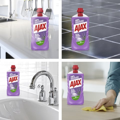 Ajax Ultra Lavender Liquid Cleaner 1L