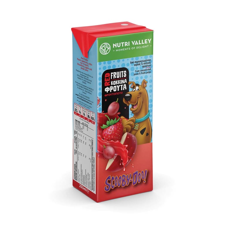 Nutri Valley Red Fruits Juice Scooby Doo 250ml