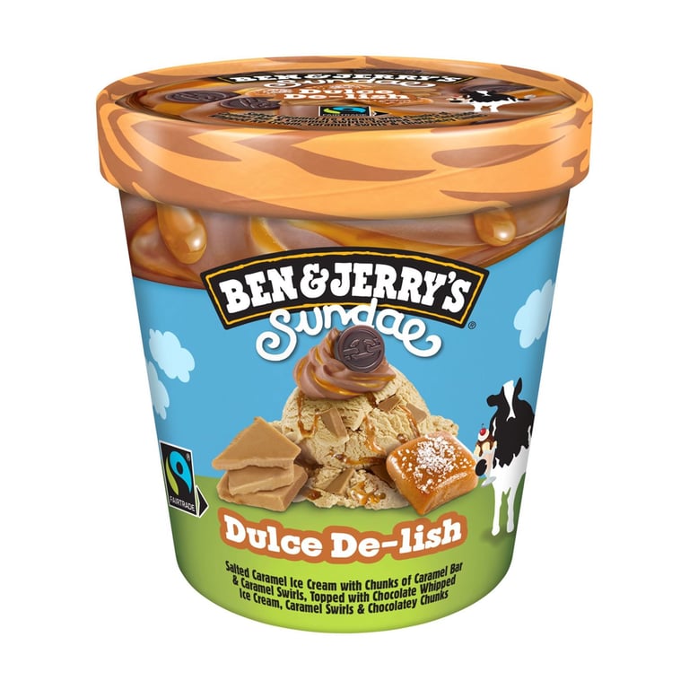 Ben & Jerry's Sundae Dulce Ice Cream 427ml Family Pack