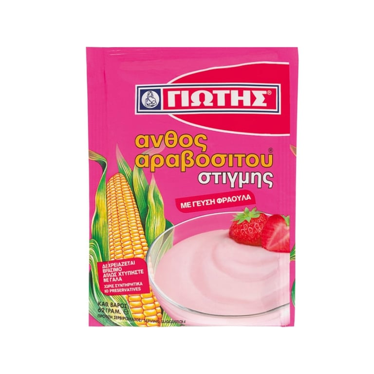Γιωτης Instant Strawberry Corn Starch 62g