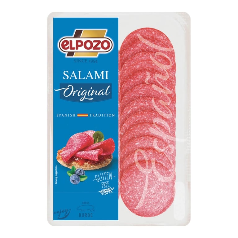 Elpozo Original Salami Gluten-Free 80g Sliced