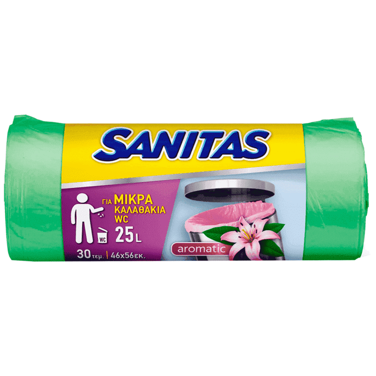 Sanitas Scented Garbage Bags Small with Handles 30pcs