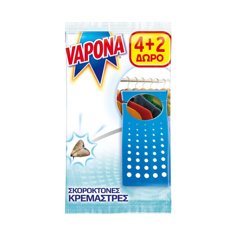 Vapona Hanging Moth Killers 4+2 Free