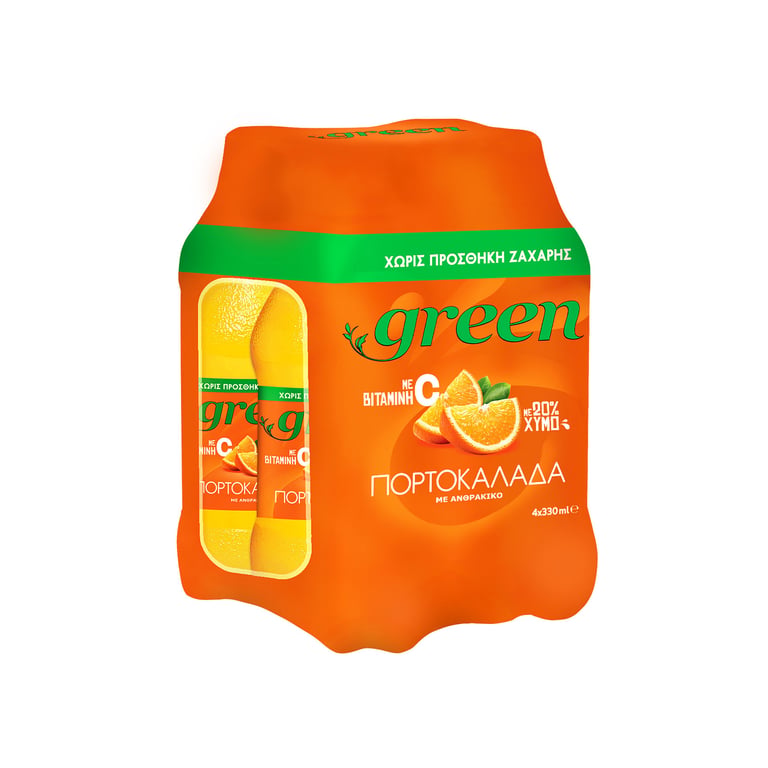 Green Orange Soda 330ml x4