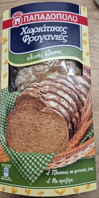 Παπαδοπούλου Village-style Wholemeal Rusks 240gr