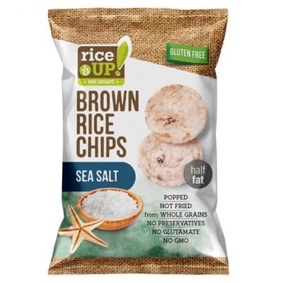 ρυζάκια chips χωρίς γλουτένη θαλασσινό αλάτι 60g
