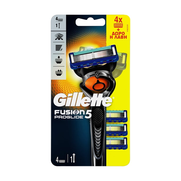 Gillette Fusion 5 ProGlide Refills 4 Pieces