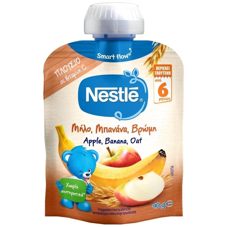 Nestlé Fruit Puree Apple Banana Oat 90g