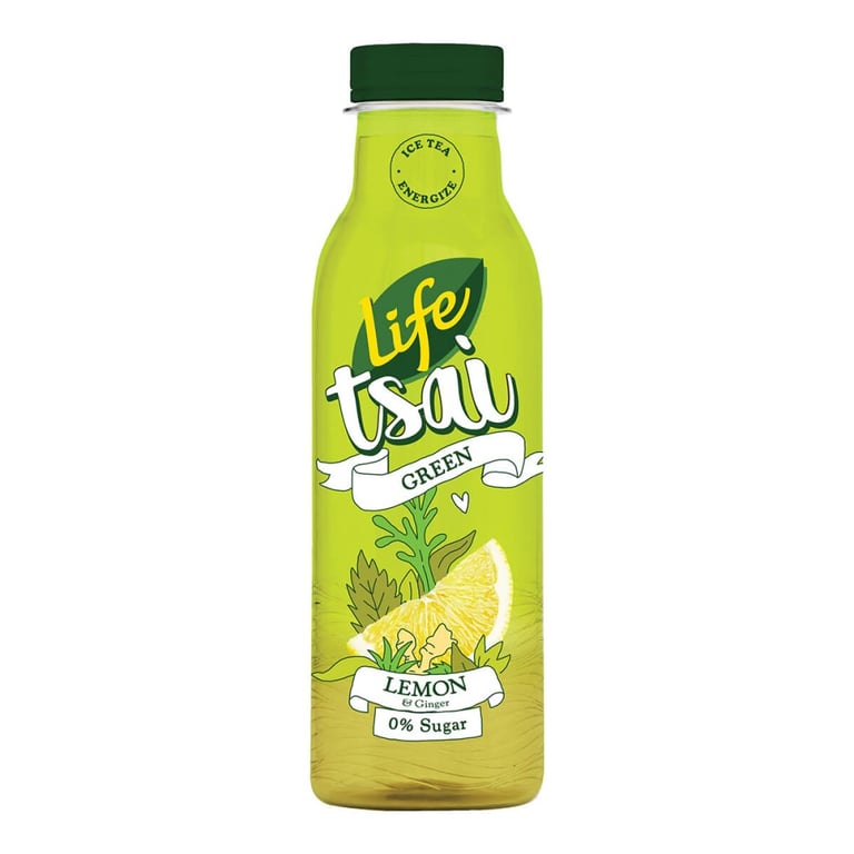 Δέλτα Life Tsai Ice Green Tea Lemon Ginger 500ml