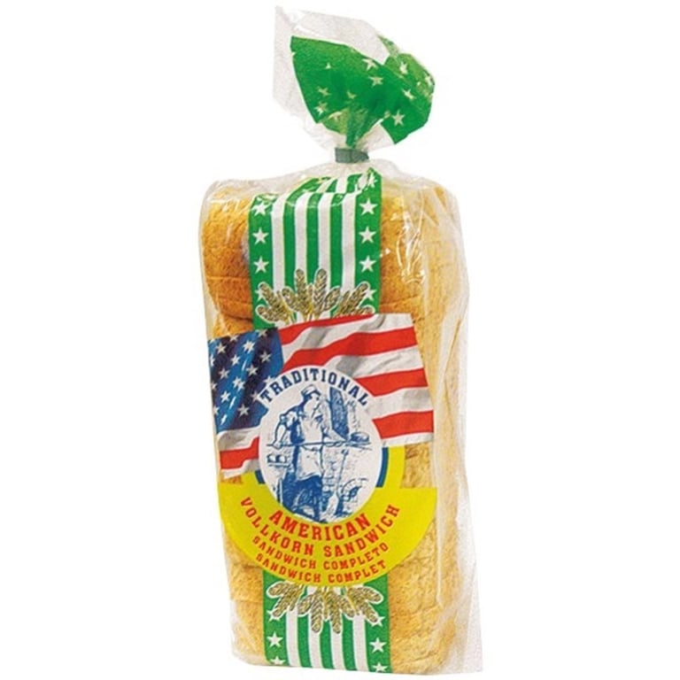American Sandwich Whole Wheat Toast Bread 750g