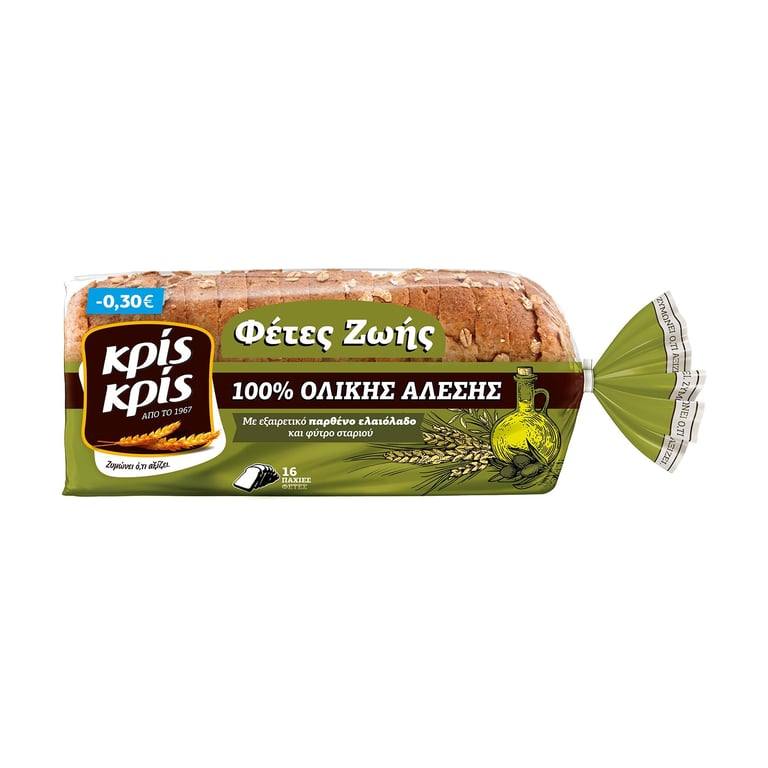 Κρις Κρις Life Slices Wholemeal Bread 500g