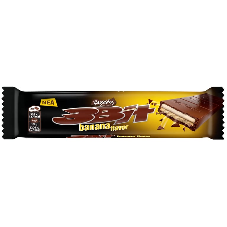 Παυλίδης 3-bit Banana Chocolate Bar 65g