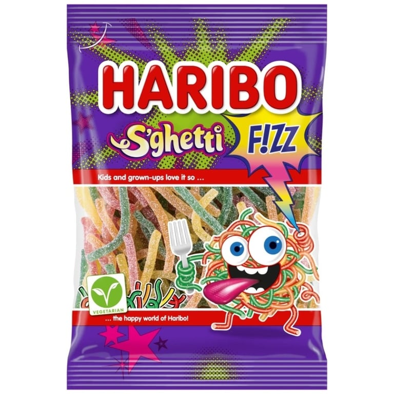 Haribo Spaghetti Fizz Gummies 85g