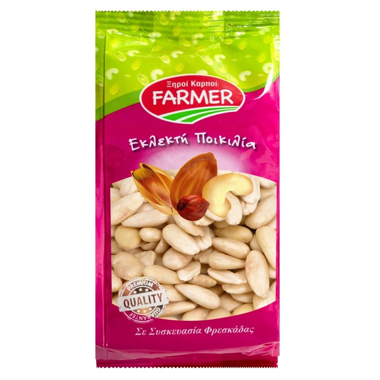 Farmer Roasted Salted Fyrania Almonds 200g