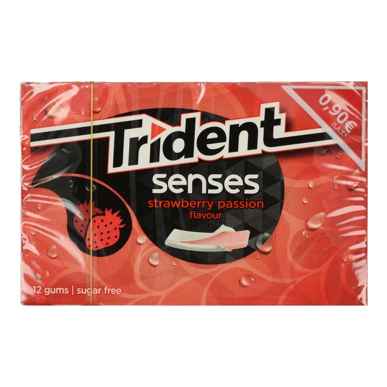 Trident Senses Strawberry Chewing Gum