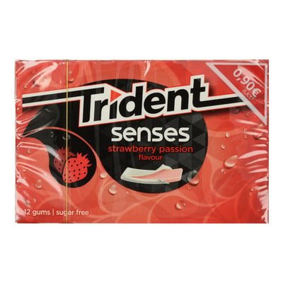 Trident Senses Strawberry Chewing Gum