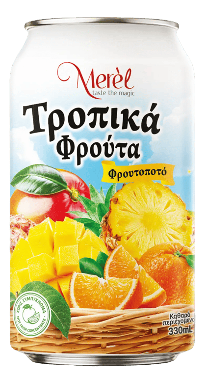Merel Φρουτοποτο Τροπικα Φρουτα 330ML