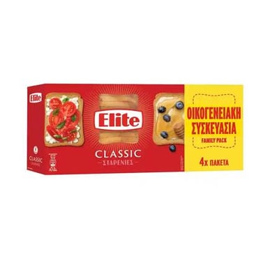 Elite Wheat Rusks Family Pack 4x125g